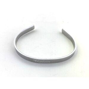 Personalized Engraved Name/Quote Aluminum Cuff Bracelet-Gift Box Included